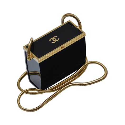 chanel rare lucite mini handbag